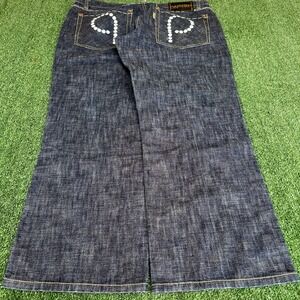 VTG Y2K Men's Parish Wide-Leg Indigo Blue Jeans 40x31" 20" Opens Southpole Style